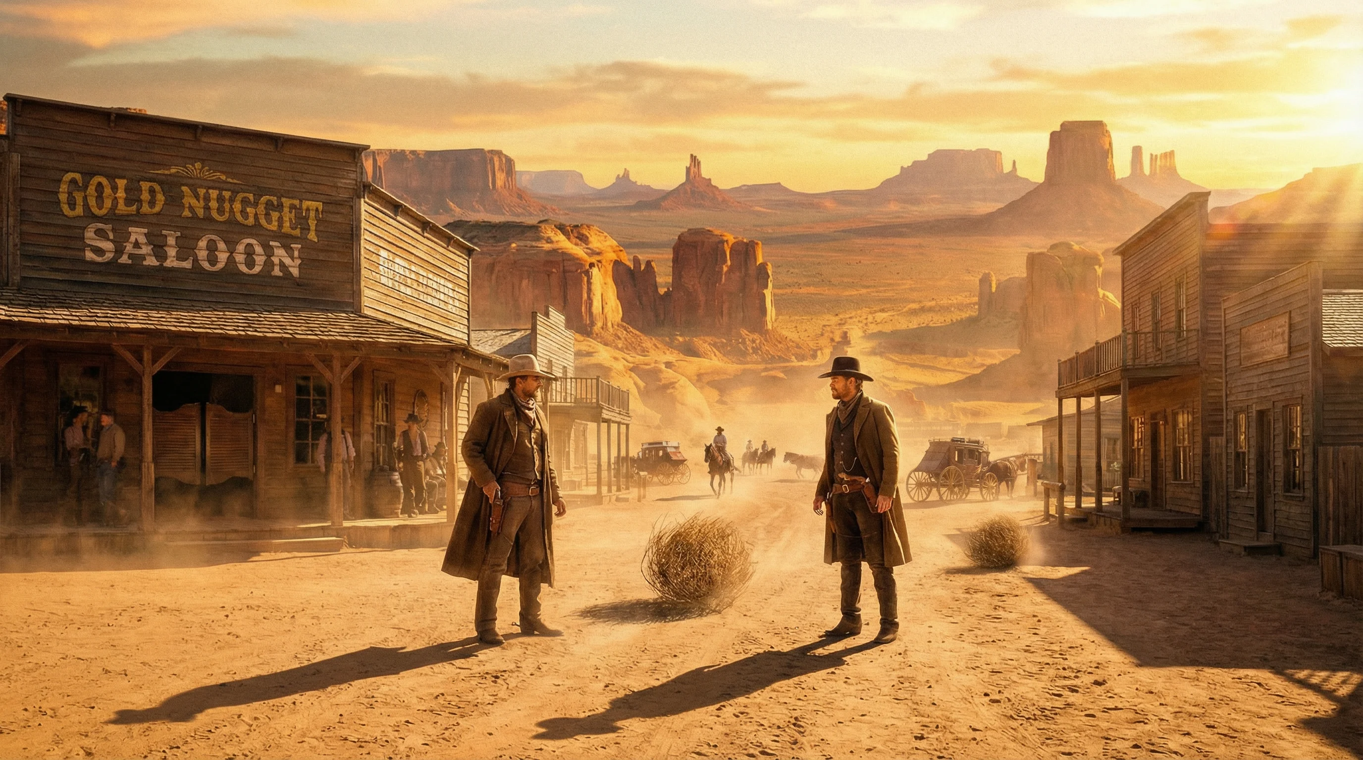 西部牛仔决斗场景 - 开源棋牌 竞技